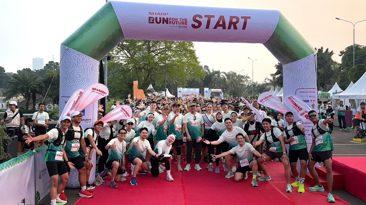 Rayakan 56 Tahun di Indonesia, Sharp Indonesia Sukses Gelar “Run for the Future”